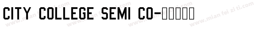 City College Semi Co字体转换
